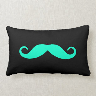 Coussin Rectangle Barbe À Choix De Couleur Sur Fond Noir