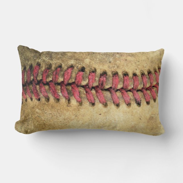 Coussin Rectangle Baseball vintage (Recto)
