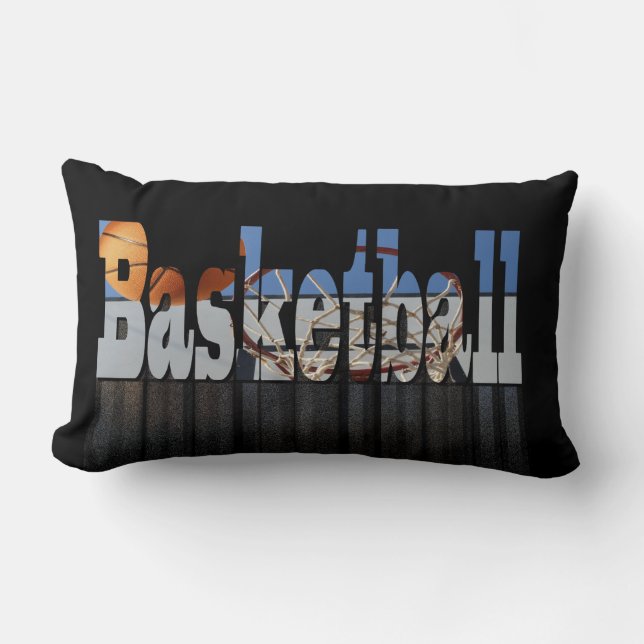 Coussin Rectangle Basket-Ball Le Meilleur Jeu, Lumbar Cushion (Recto)