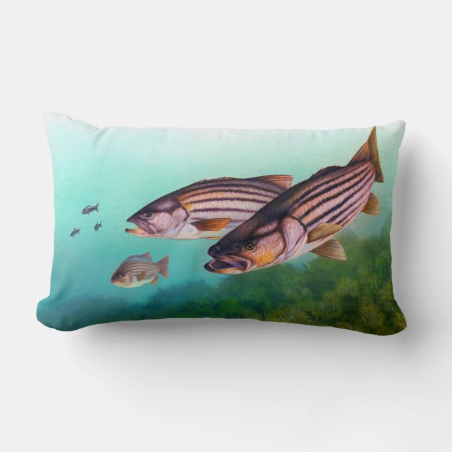 Coussin Rectangle Basse Bande De Poisson (Recto)