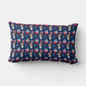 Coussin Rectangle Bateaux à voile et ours Motif Monogramme (Verso)