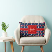 Coussin Rectangle Bateaux à voile et ours Motif Monogramme (Chaise)