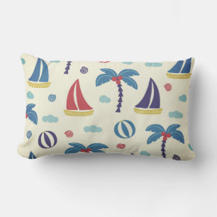 Coussin Rectangle Bateaux d'été II