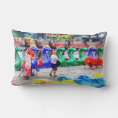 Coussin Rectangle Bateaux-dragons Baltimore MD (Verso)