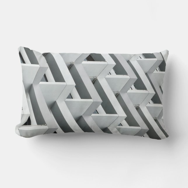 Coussin Rectangle Bâtiment Abstrait (Recto)