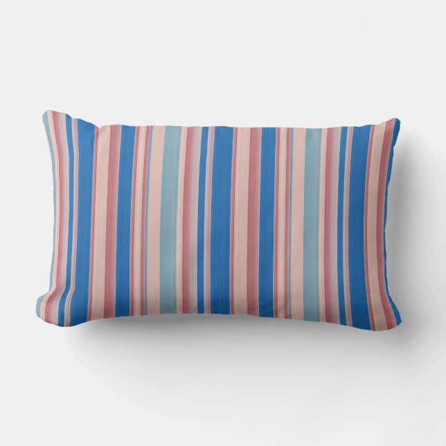 Coussin Rectangle Beach Party Stripes 01 (bandes verticales) (Recto)