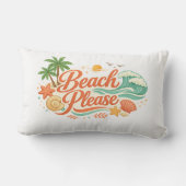 Coussin Rectangle Beach Please Pillow (Verso)