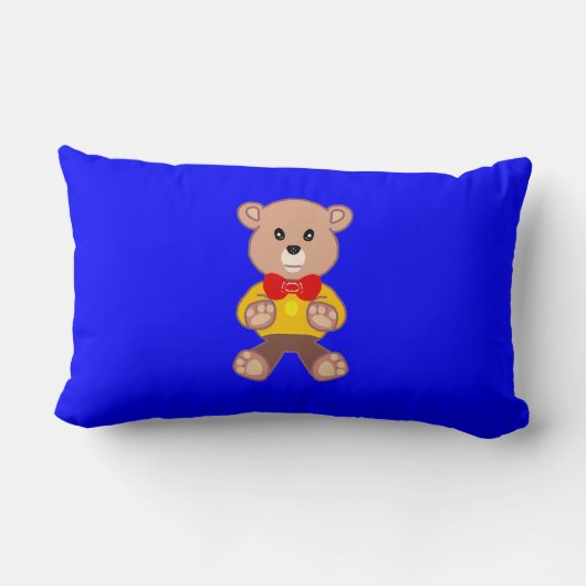 Coussin Rectangle Bear Blue (Verso)