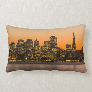 Coussin Rectangle Beau coucher du soleil à San Francisco