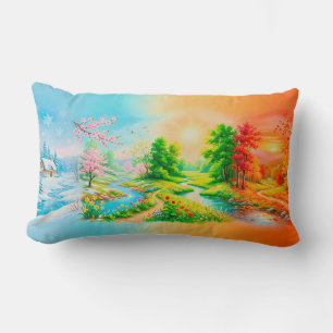Coussin Rectangle beauté des quatre saisons