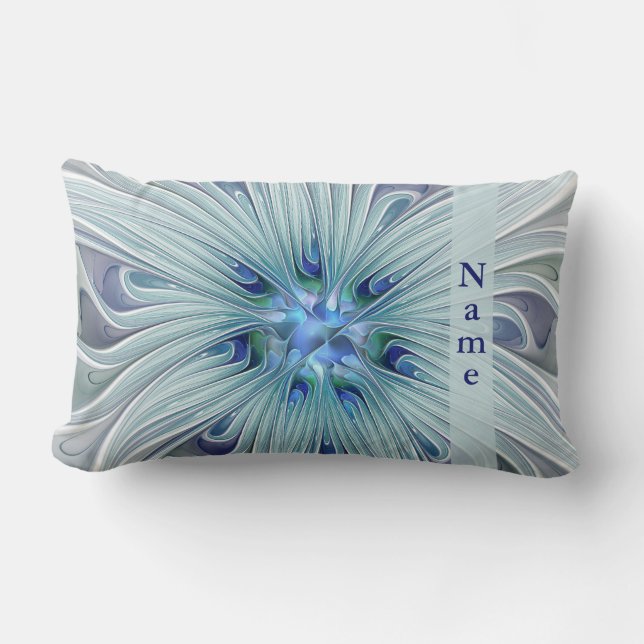 Coussin Rectangle Beauté florale Art moderne Abstrait Nom de la fleu (Recto)