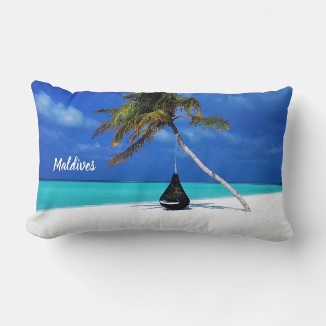 Coussin Rectangle Beautiful maldives (Recto)