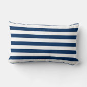 Coussin Rectangle Bébé baleine mignon, rayures bleu marine - Personn (Verso)