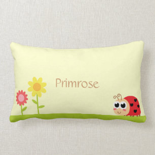 Coussin Rectangle Bébé coccinelle mignonne avec des taches en forme