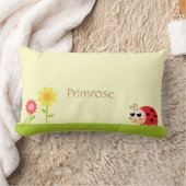 Coussin Rectangle Bébé coccinelle mignonne avec des taches en forme (Couverture)