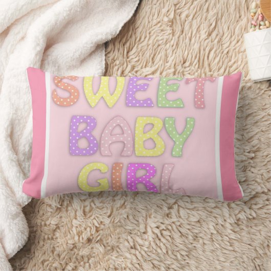 Coussin Rectangle Bébé fille (Couverture)