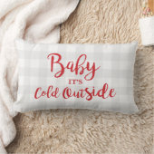 Coussin Rectangle Bébé Il fait froid dehors Jeu d'oreiller (Couverture)