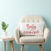 Coussin Rectangle Bébé Il fait froid dehors Jeu d'oreiller (Chaise)