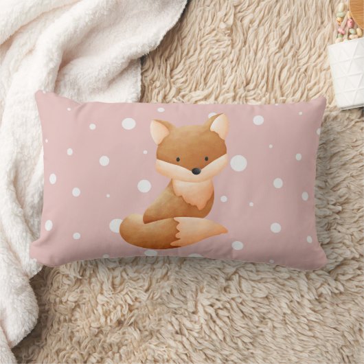 Coussin Rectangle Bébé mignon Fox été (Couverture)
