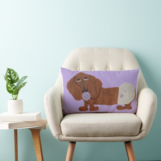 Coussin Rectangle Bébé teckel (Chaise)