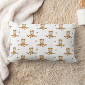 Coussin Rectangle Bébés mignons d'automne dans un motif de feuilles (Couverture)