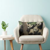Coussin Rectangle Bébés pandas géants Ailuropoda melanoleuca) (Chaise)