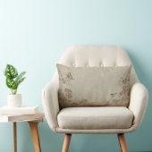 Coussin Rectangle Beige vintage Floral (Chaise)