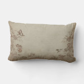 Coussin Rectangle Beige vintage Floral (Verso)