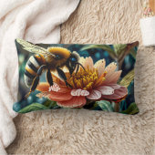 Coussin Rectangle Belle Abeille Sur Fleur (Couverture)