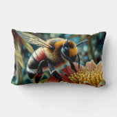 Coussin Rectangle Belle Abeille Sur Fleur (Verso)