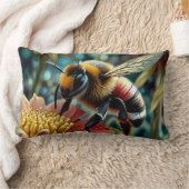 Coussin Rectangle Belle Abeille Sur Fleur (Couverture)