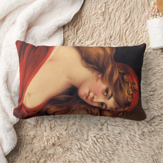 Coussin Rectangle Belle fille GYPSY, mariée mariage tzigane (Couverture)