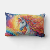 Coussin Rectangle Belle licorne (Verso)