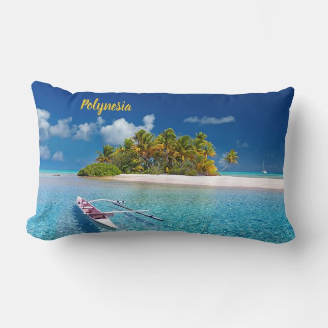 Coussin Rectangle Belle Polynésie (Recto)