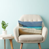 Coussin Rectangle Belle Turquoise Bleue Mer Tropicale Photographie (Chaise)