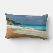 Coussin Rectangle Belle Turquoise Bleue Mer Tropicale Photographie (Verso)