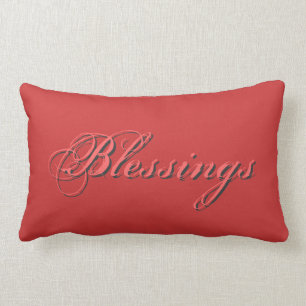 Coussin Rectangle Bénédiction Avec Monogramme