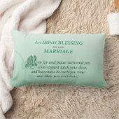 Coussin Rectangle Bénédiction de félicitations de mariage irlandais (Couverture)