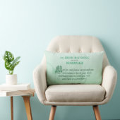 Coussin Rectangle Bénédiction de félicitations de mariage irlandais (Chaise)