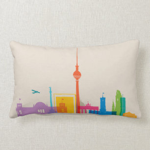 Coussin Rectangle Berlin, paysage urbain de l'Allemagne