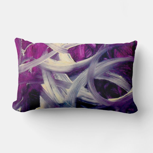 Coussin Rectangle Berry&Brush, Abstract art (Recto)