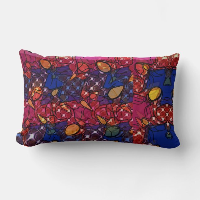 Coussin Rectangle Berry Wall (Recto)