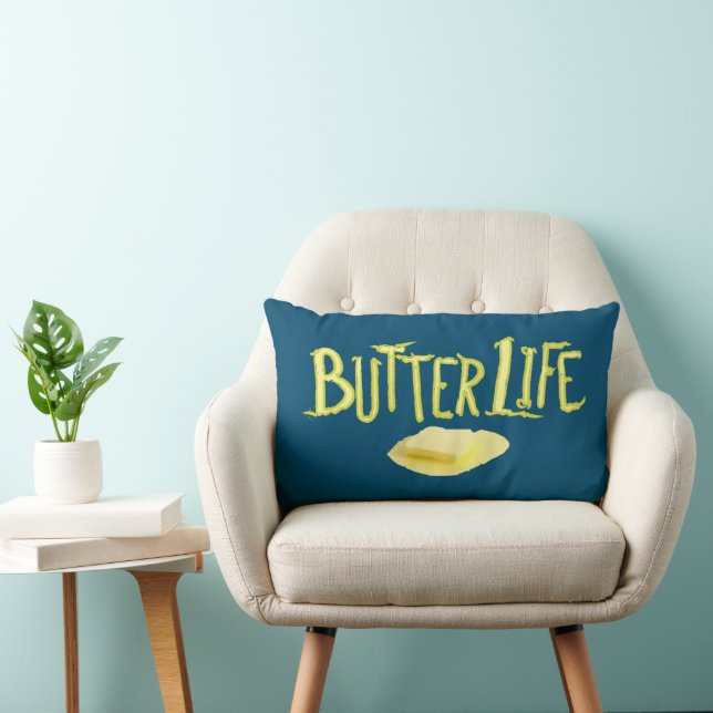 Coussin Rectangle Beurre Vie Turquoise BG (Chaise)