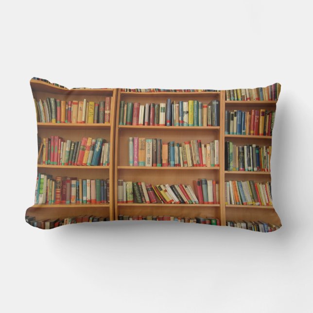 Coussin Rectangle Bibliothèque de fond (Recto)