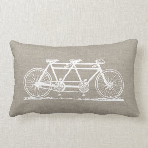 Coussin Rectangle Bicycle Vintage rustique