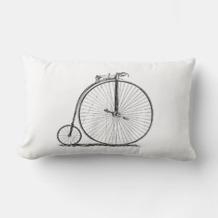 Coussin Rectangle Bicyclette à grande roue Penny Farthing