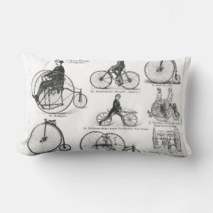Coussin Rectangle Bicyclette à grande roue Penny Farthing