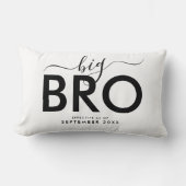Coussin Rectangle Big Bro | Nouveau Faire-part bébé personnalisé (Recto)