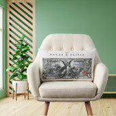 Coussin Rectangle Billet de la Banque du Certificat Argent 1896 – Ca
