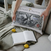 Coussin Rectangle Billet de la Banque du Certificat Argent 1896 – Ca